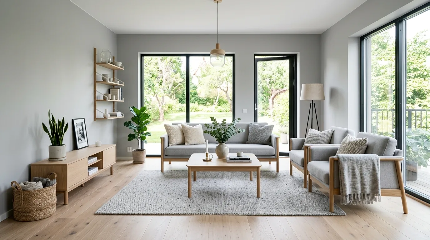 Bring in black accents for structure